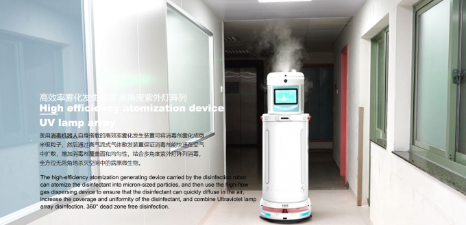 Sprayroboterunterstützungs-Soem der Kurzwelle-Uvc Desinfektion intelligentes